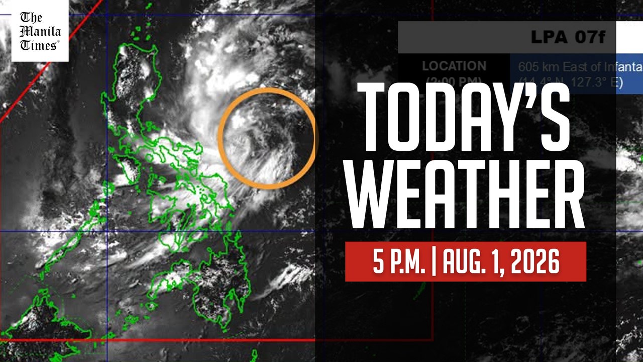 Today's Weather, 5 P.M. | Aug. 1, 2026