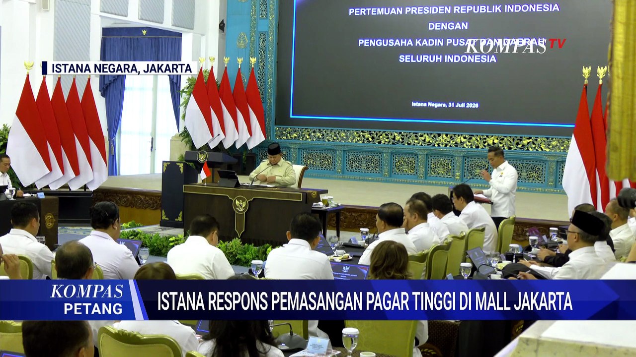 Respons Pramono Anung Hingga Istana soal Pemasangan Pagar Tinggi di Mall Jakarta | KOMPAS PETANG