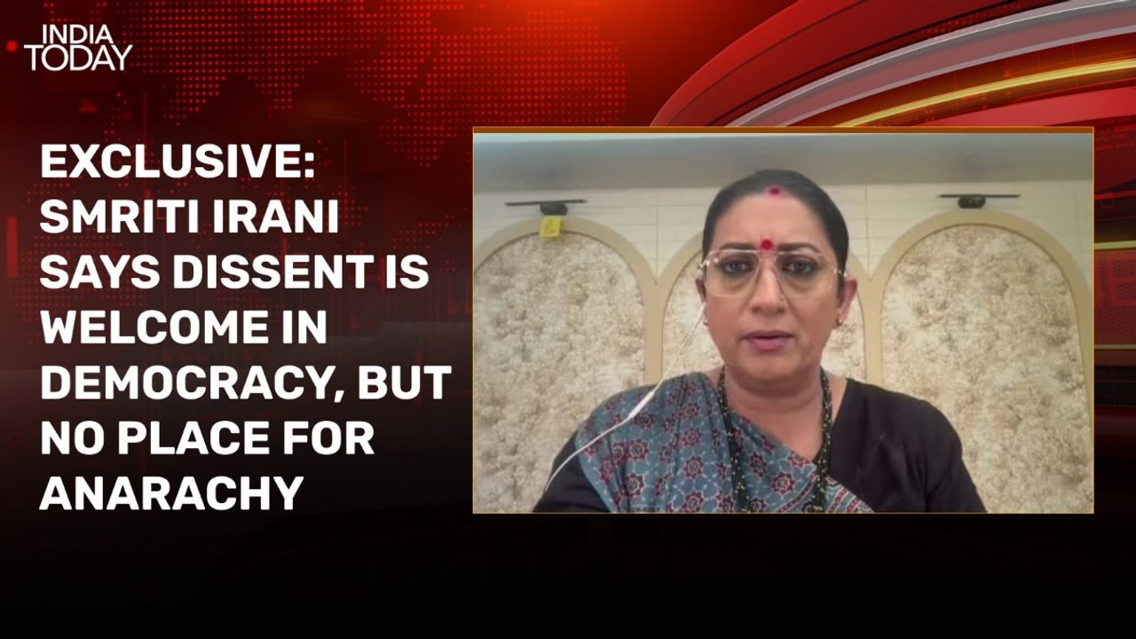 No right to anarchy: Smriti Irani bemoans violence during protests, backs dissent