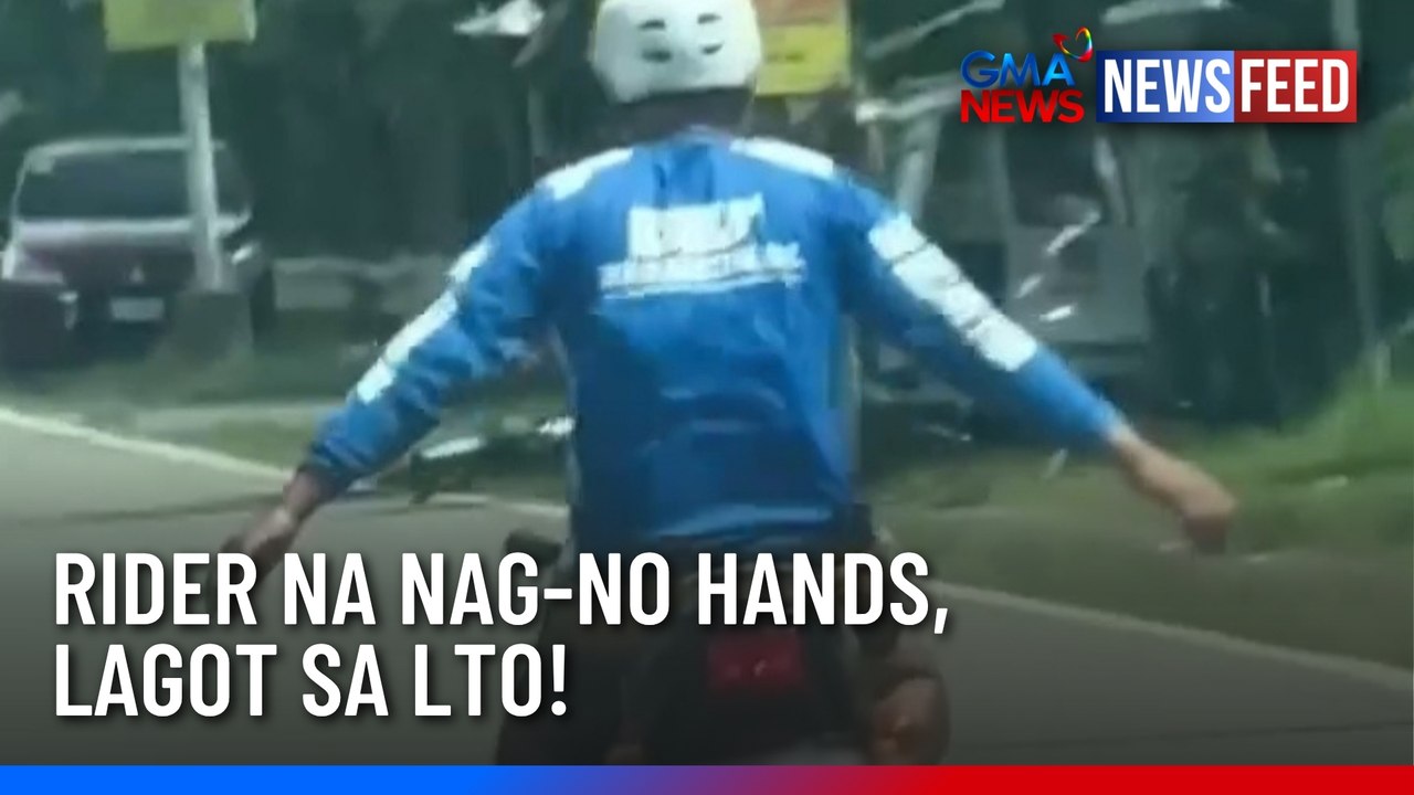 Rider na nag-no hands, lagot sa LTO! | GMA News Feed