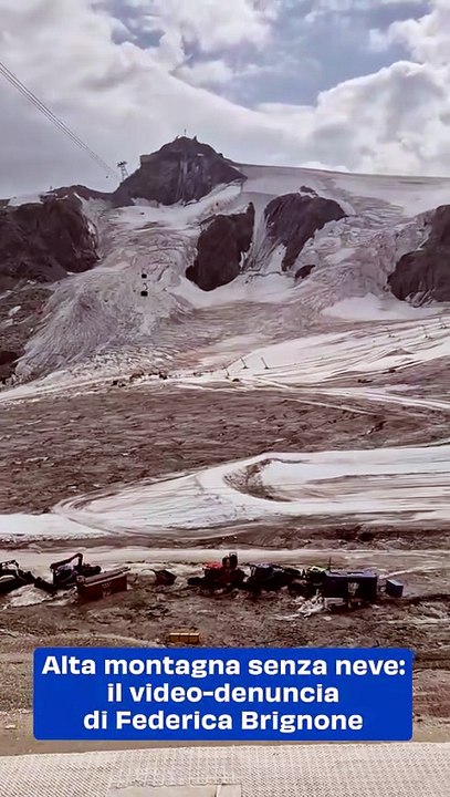Alta montagna senza neve: il video-denuncia di...