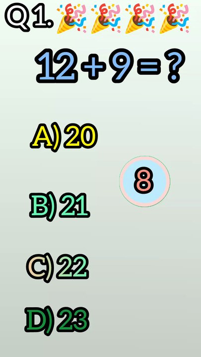 Speed Math Quiz | Answer Before Time Runs Out