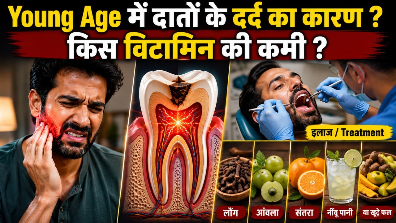 Tooth Pain Reason दांतों में दर्द किस विटामिन की कमी से होता है ? मसूड़ों में दर्द का असली इलाज