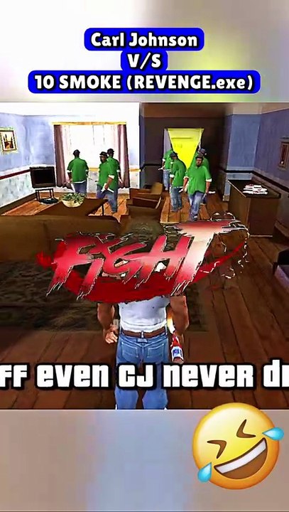 GTA San Andreas Funny Moment – CARL vs 10 SMOKEs (with MOLOTOV)  👊💀🔥🤣⚡️(Part 481) - #gtag #cj #funny #gtaindia #gtarp