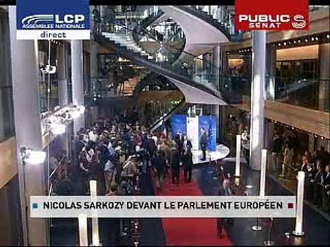 Sarkozy devant le Parlement européen