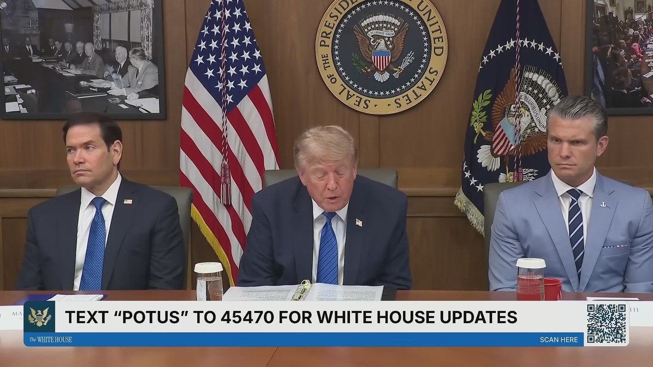 MARCO RUBIO struggles to keep a straight face as TRUMP repeats the 600% claim