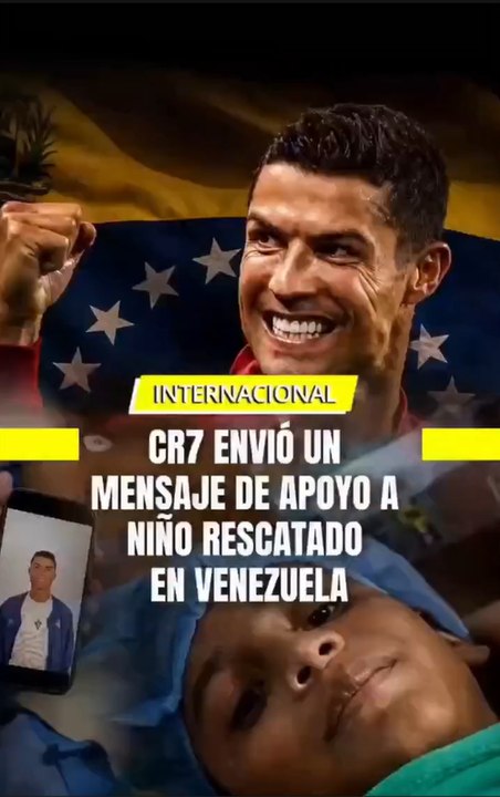 En medio de la tragedia que vive Venezuela, un gesto de Cristiano Ronaldo logró llevar un momento de esperanza.