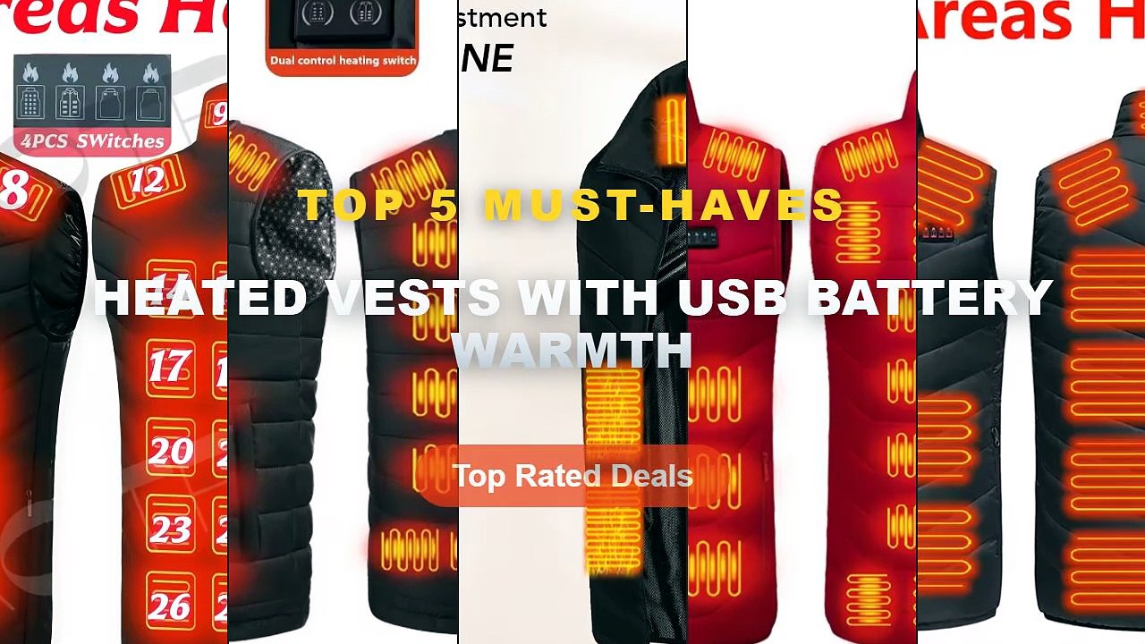 Cheap & Best Heated Vests With USB Battery Warmth Unboxing & Review - 17 Areas USB Heated Jacket for Men Women Two Contr...