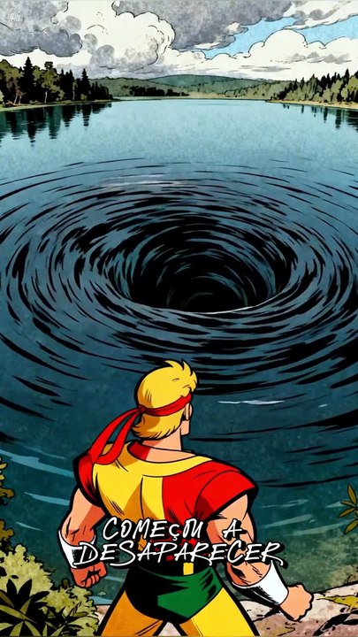 EM POUCAS HORAS O LAGO SUMIU!