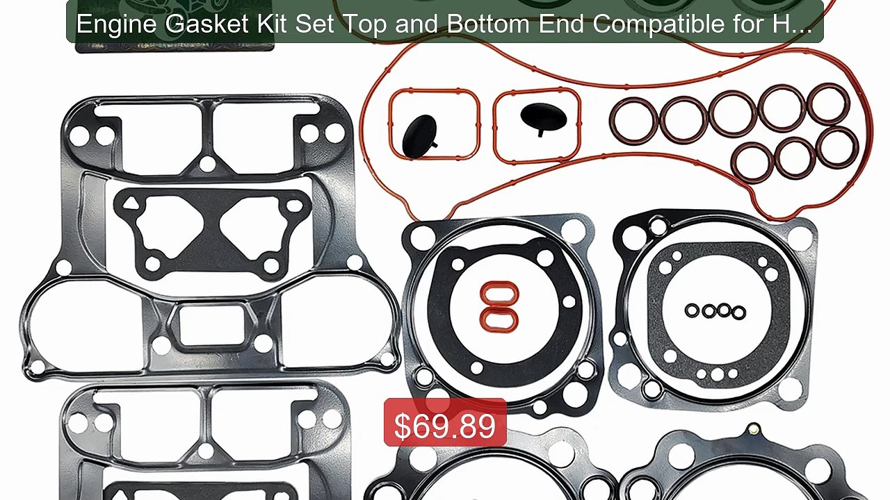 Engine Gasket Kit Set Top and Bottom End Compatible for Harley Dav... -- Best Deal 2026 | Shop Now!