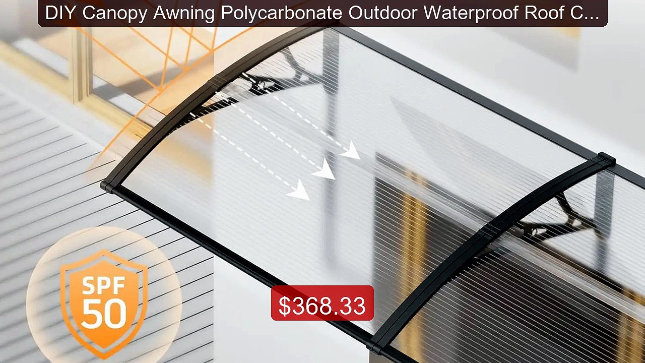 DIY Canopy Awning Polycarbonate Outdoor Waterproof Roof Cover... -- Amazing Value 2026 | Must Have!