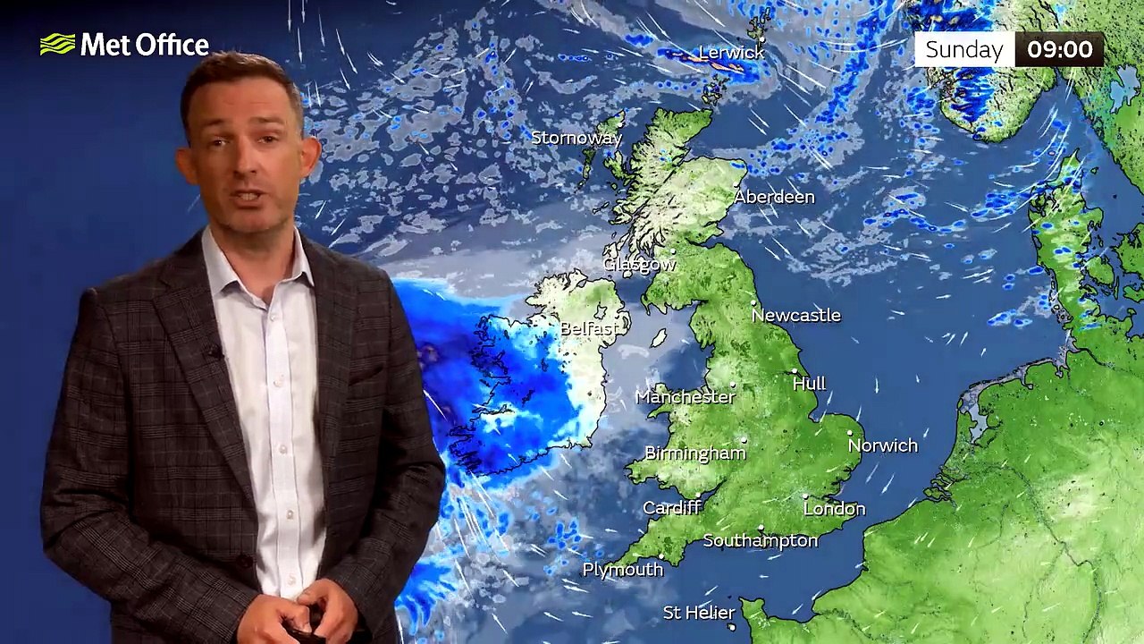 Met Office Saturday evening weather forecast 01/08/2026