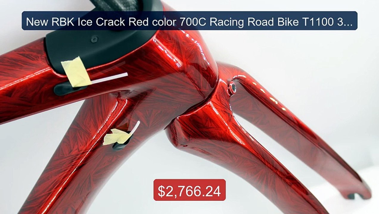 New RBK Ice Crack Red color 700C Racing Road Bike T1100 3K Full Ca... -- Best Deal 2026 | Shop Now!