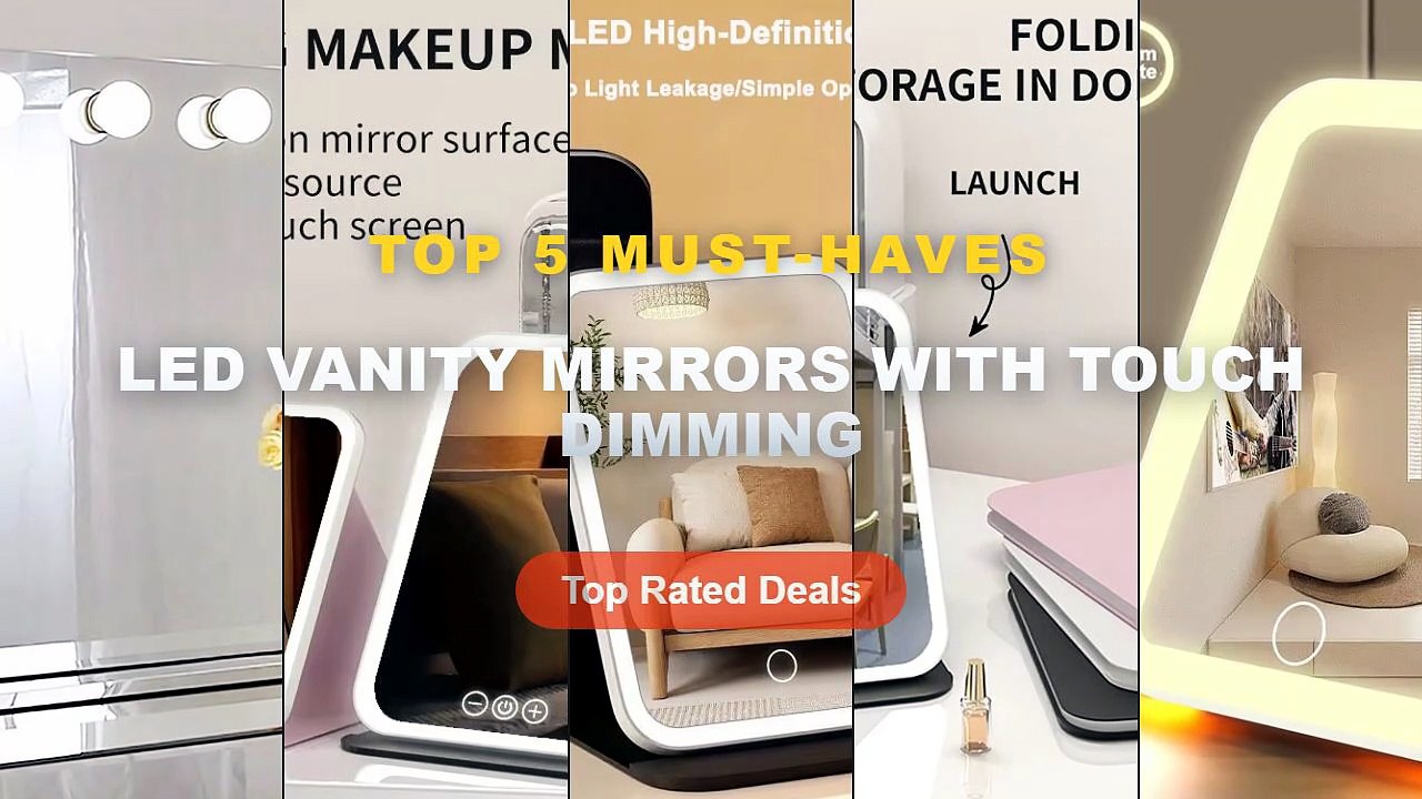 Cheap & Best LED Vanity Mirrors With Touch Dimming Unboxing & Review - 3 Colors Makeup Mirror LED Vanity Mirror with Tou...