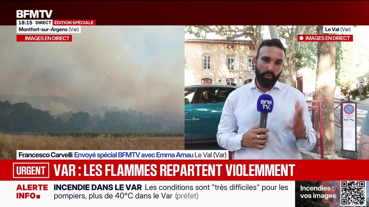 Incendie dans le Var: un centre d'accueil a été ouvert pour les évacués
