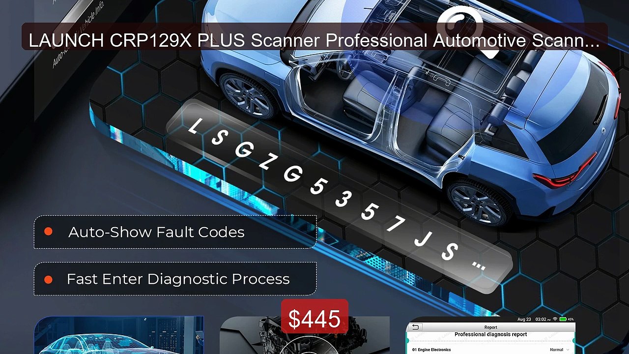 LAUNCH CRP129X PLUS Scanner Professional Automotive Scanner OBDII S... -- Top Rated 2026 | Buy Now!