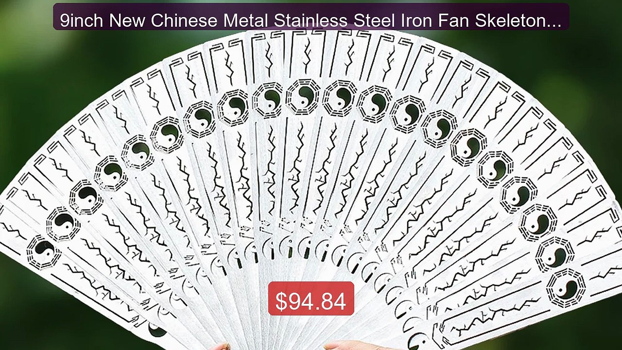 9inch New Chinese Metal Stainless Steel Iron Fan Skeleton Defe... -- Best Buy 2026 | Great Quality!