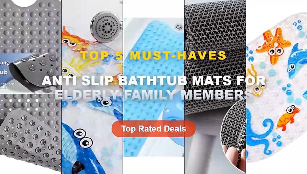 Best Anti Slip Bathtub Mats For Elderly Family...