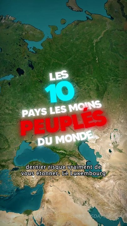 10 pays les moins peuplés Le dernier te surprendra #géographie