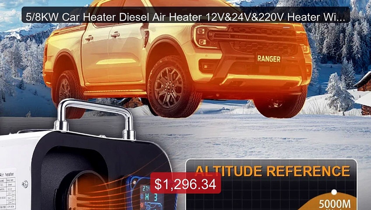 5/8KW Car Heater Diesel Air Heater 12V&24V&220V Heater With LCD Swi... -- Top Rated 2026 | Buy Now!