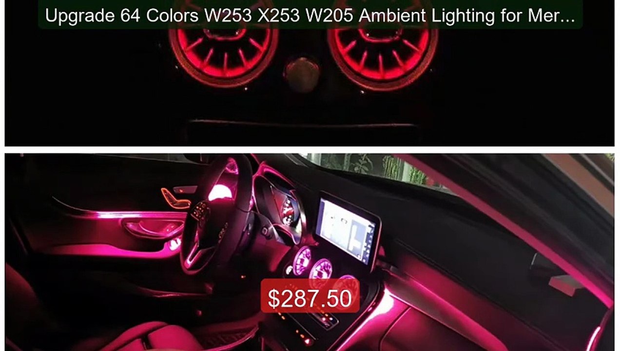 Upgrade 64 Colors W253 X253 W205 Ambient Lighting for Merce... -- Top Pick 2026 | Unbeatable Price!