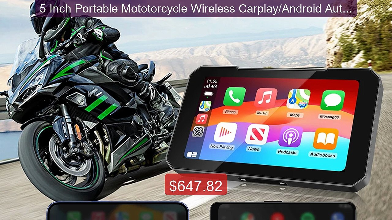 5 Inch Portable Mototorcycle Wireless Carplay/Android Auto GPS Navi... -- Top Rated 2026 | Buy Now!