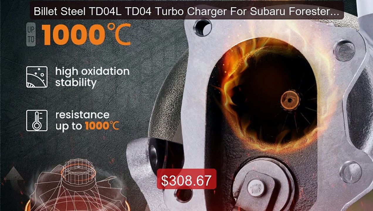 Billet Steel TD04L TD04 Turbo Charger For Subar...