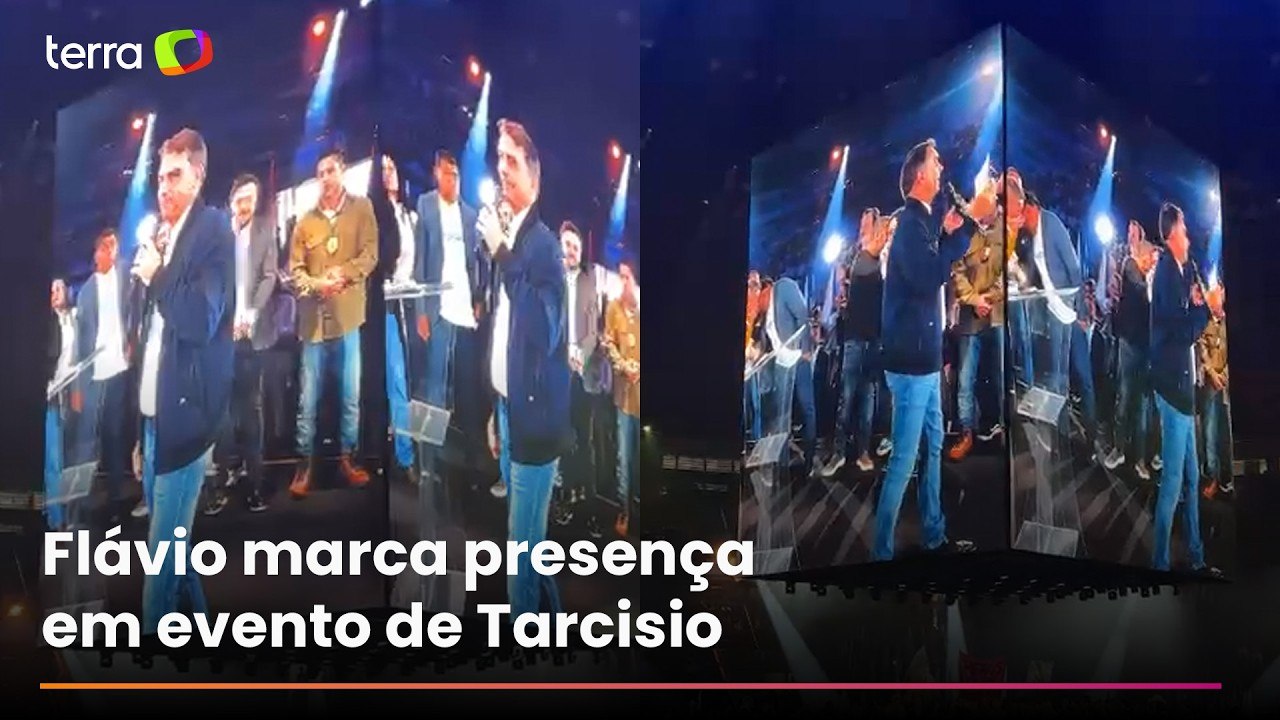 Flávio reforça apoio a Tarcisio ao governo de SP em convenção