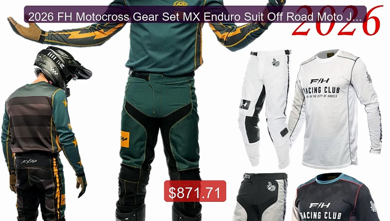 2026 FH Motocross Gear Set MX Enduro Suit Off Road Moto Jersey Set ... -- Top Rated 2026 | Buy Now!