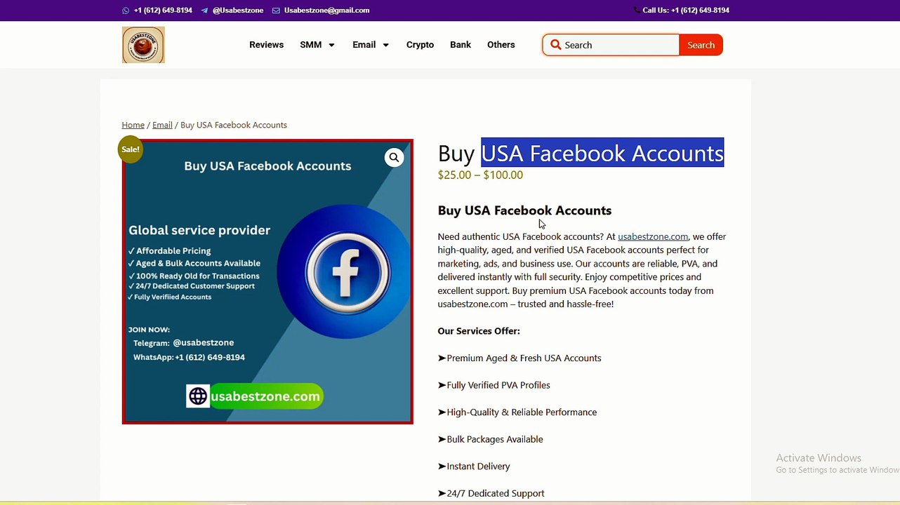 Top Trusted Websites for Buying USA Facebook Accounts Online Safely