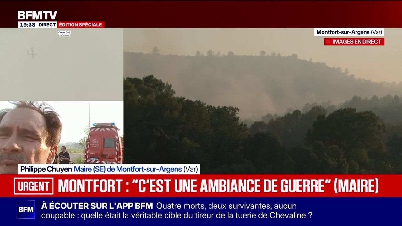 Incendie dans le Var: "C'est une ambiance de guerre", raconte le maire de Montfort-sur-Argens Philippe Chuyen