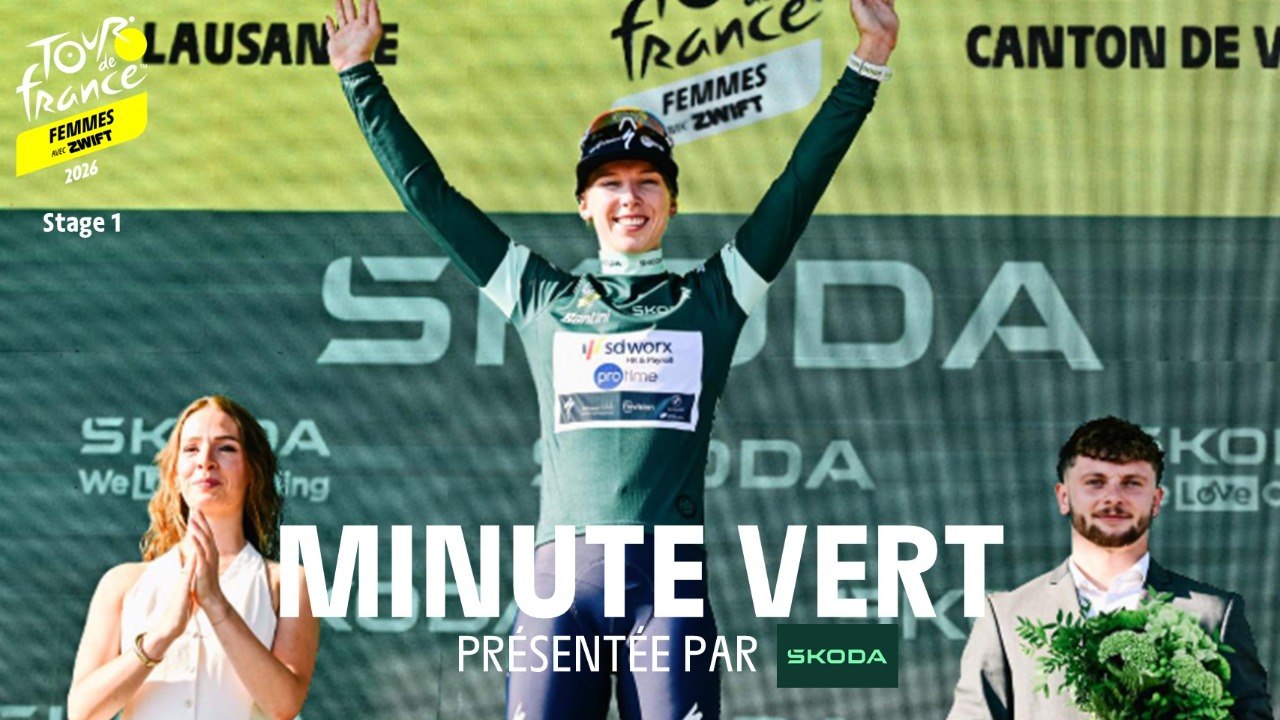 Tour de France Femmes avec Zwift 2026 - Stage 1 Škoda Green Jersey Minute