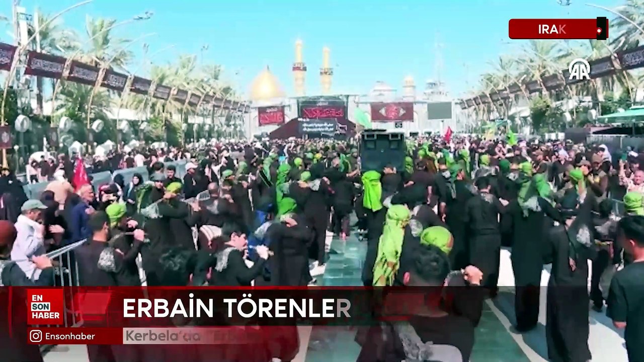 Irak Kerbela’da “Erbain” törenleri ağıtlar eşliğinde gerçekleştirildi