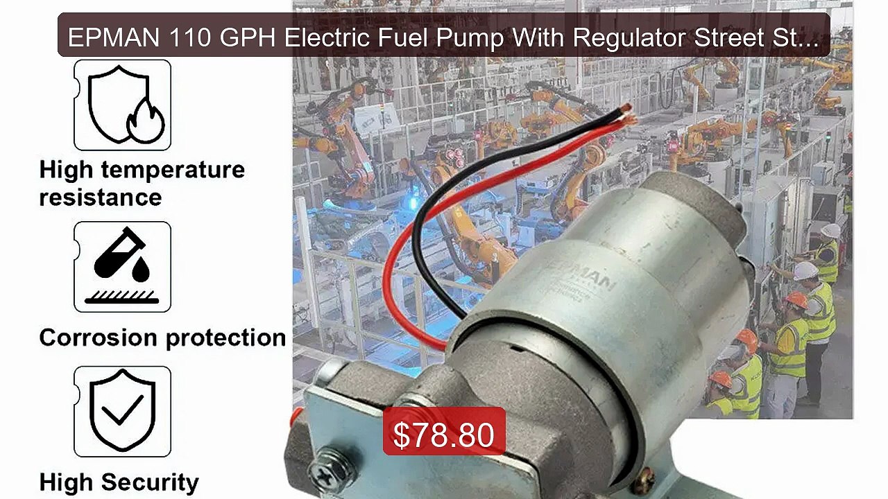 EPMAN 110 GPH Electric Fuel Pump With Regulator Street Stri... -- Top Pick 2026 | Unbeatable Price!