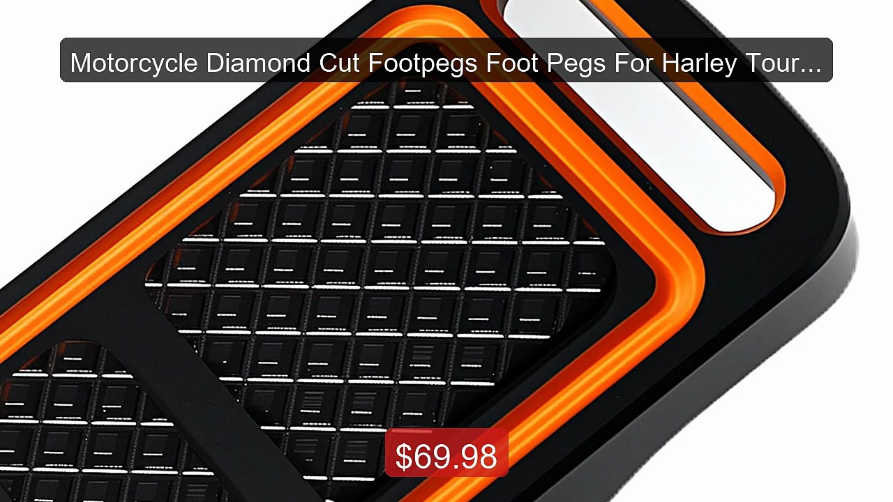 Motorcycle Diamond Cut Footpegs Foot Pegs For Harley Touring D... -- Best Buy 2026 | Great Quality!