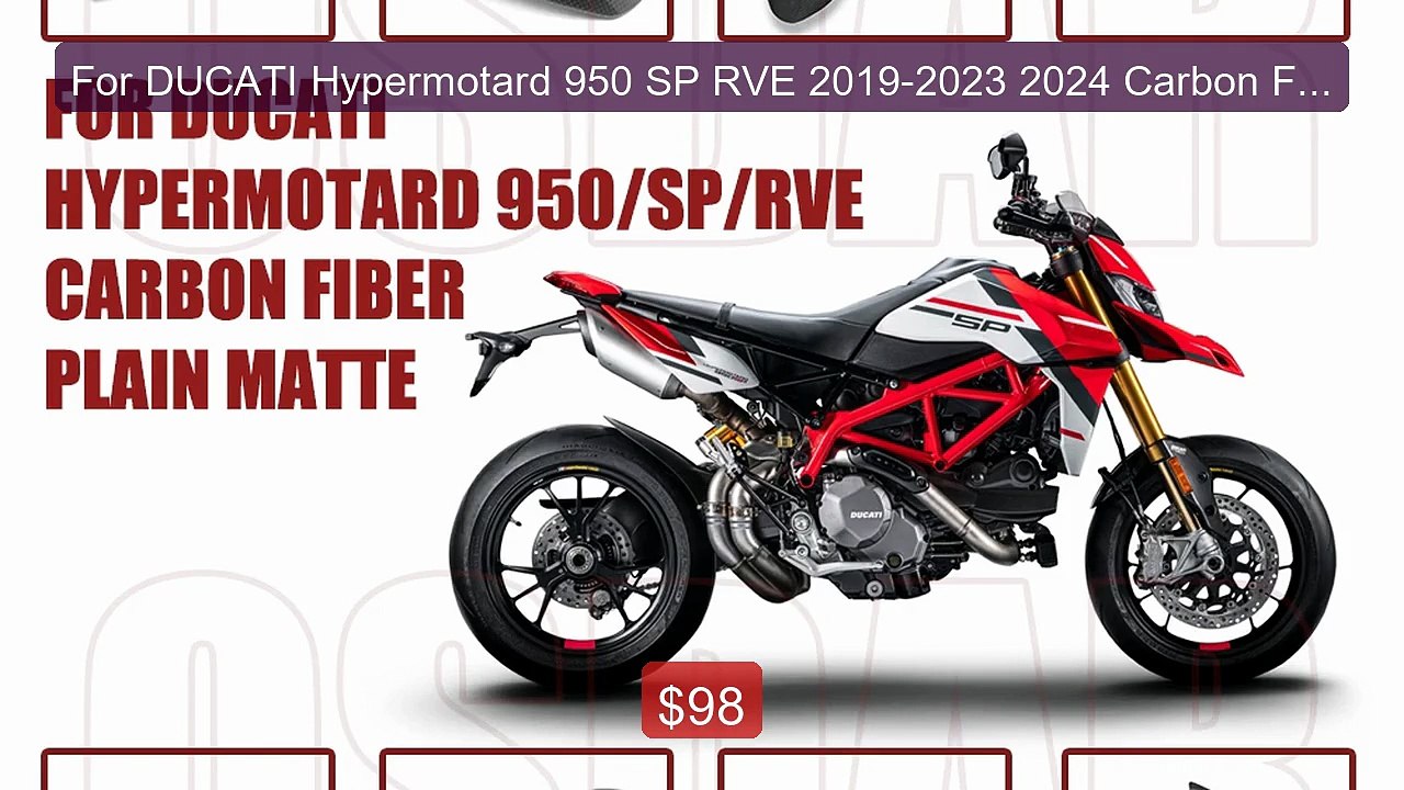 For DUCATI Hypermotard 950 SP RVE 2019-2023 2024 Carbon Fiber... -- Amazing Value 2026 | Must Have!
