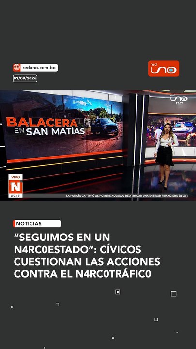 Agustín Zambrano, vicepresidente del Comité Pro Santa Cruz, criticó la estrategia del Gobierno y exigió mayores medidas para combatir el crimen organizado.