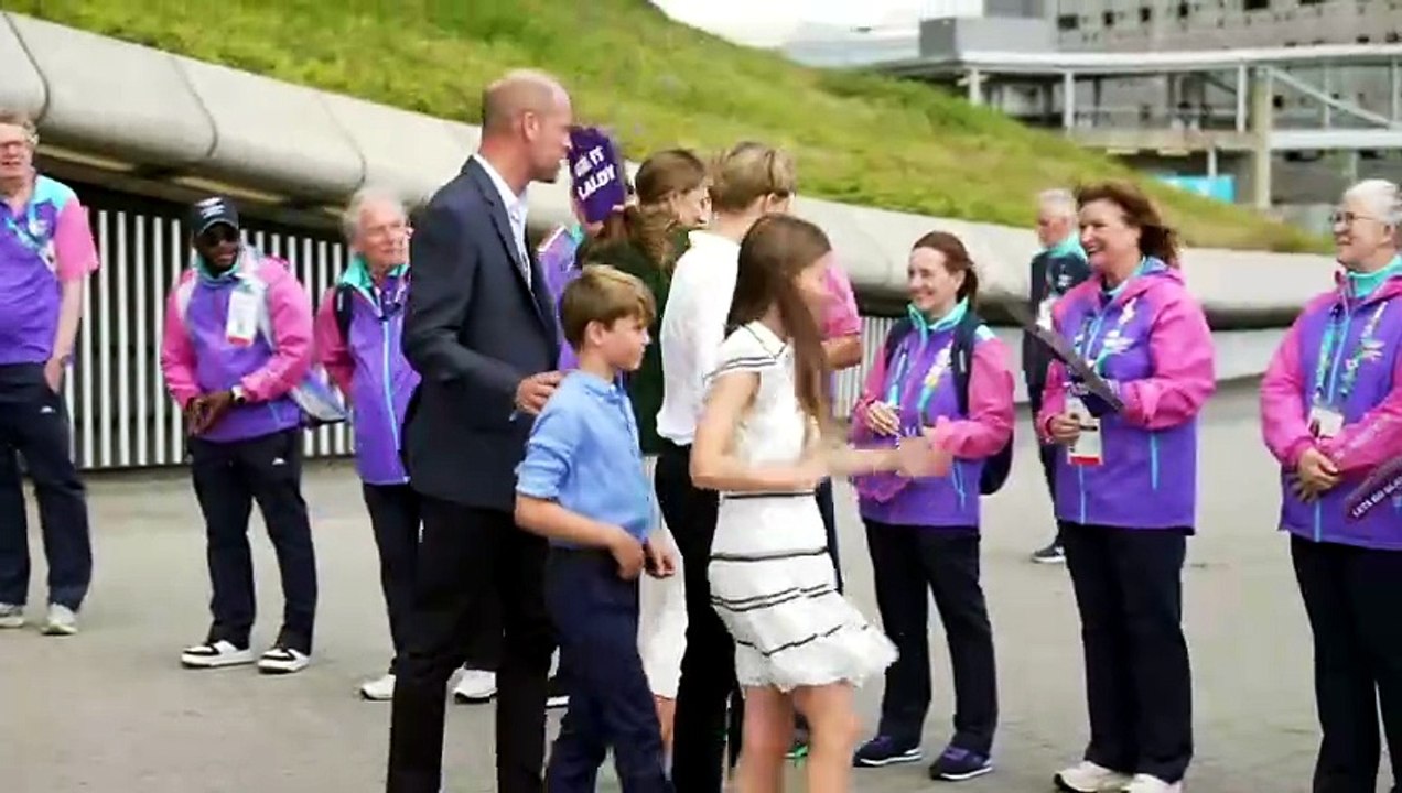 William and Kate bring children to Commonwealth Games