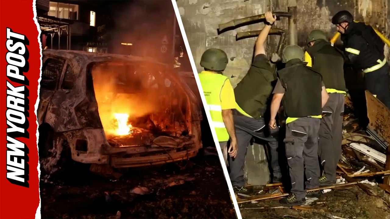 Intense Russian barrage strikes Kyiv killing 9 and injuring dozens: ''One bang, then another'