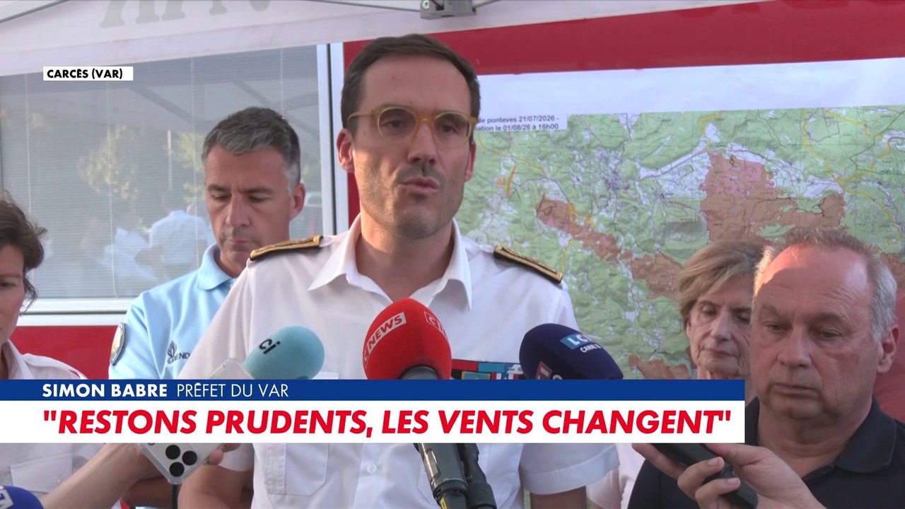 Incendie dans le Var : «Nous restons prudents, le combat continue», prévient le préfet