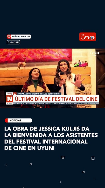 la obra de la artista Jessica Kuljis recibe a los visitantes del Festival Internacional de Cine
