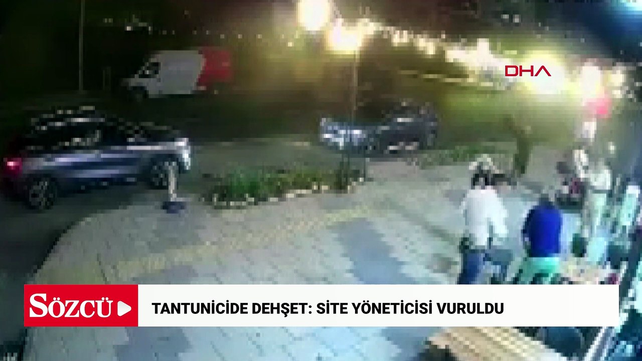 Tantunicide oturan site yöneticisine silahlı saldırıda yaralandı; olay anı kamerada