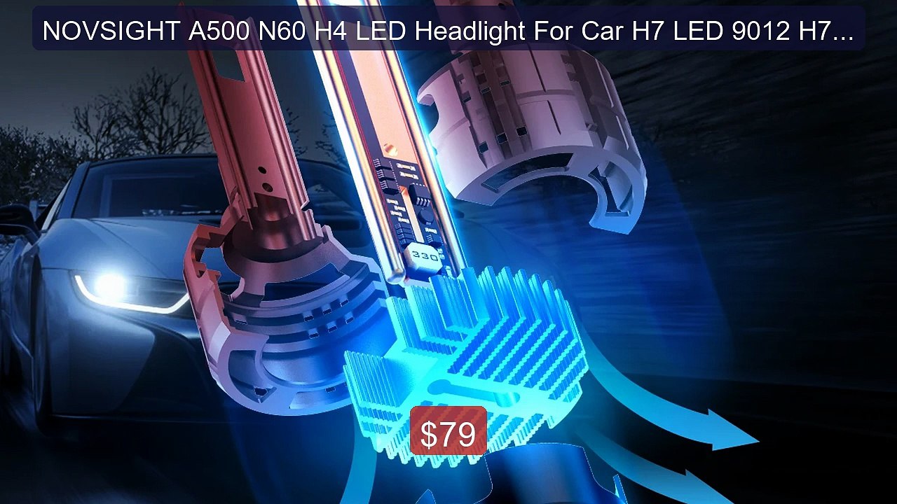 NOVSIGHT A500 N60 H4 LED Headlight For Car H7 L...