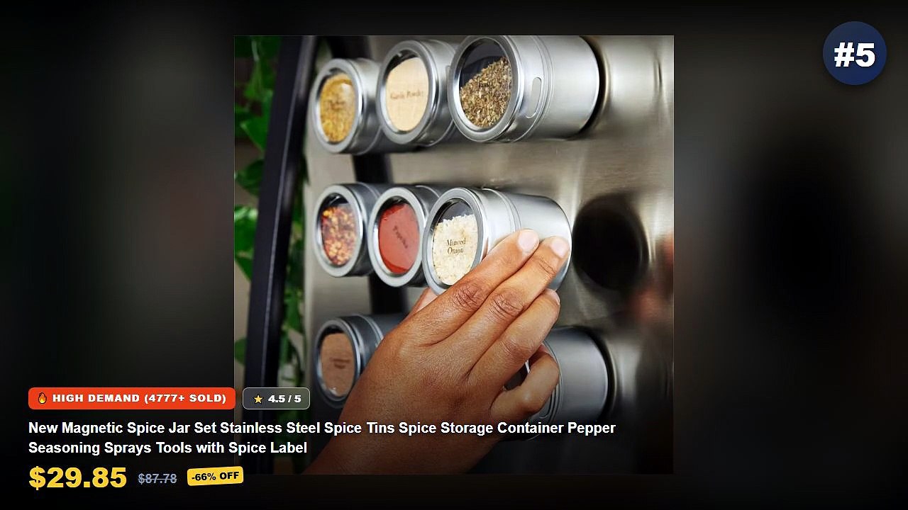 Why Everyone Is Buying Magnetic Spice Jars For Fridge Organization