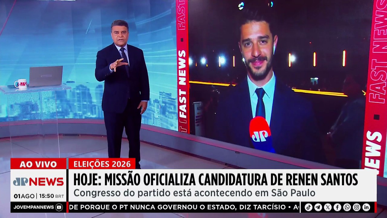 Missão apresenta plano de governo e confirma Renan Santos para 2026
