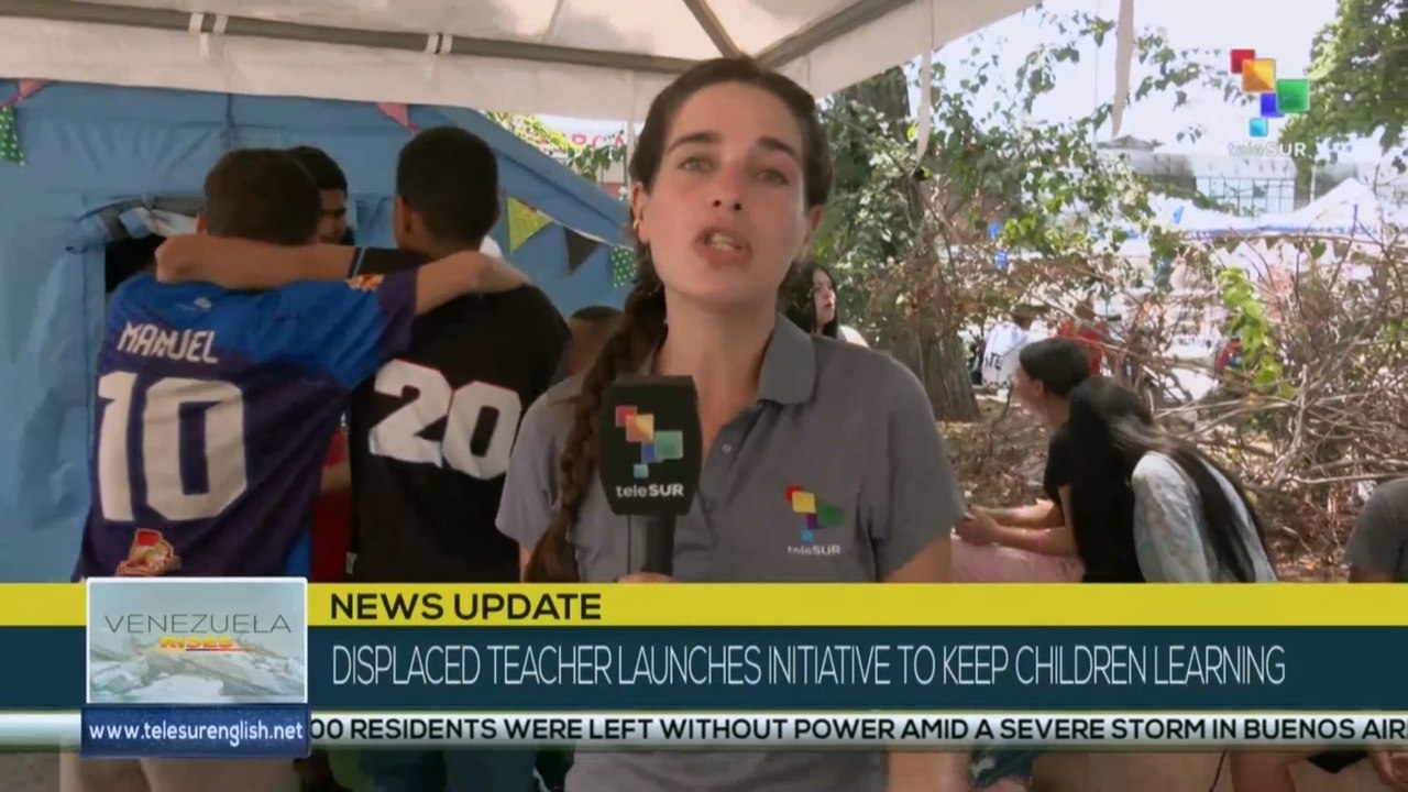 New school is operating in a temporary camp in La Guaira