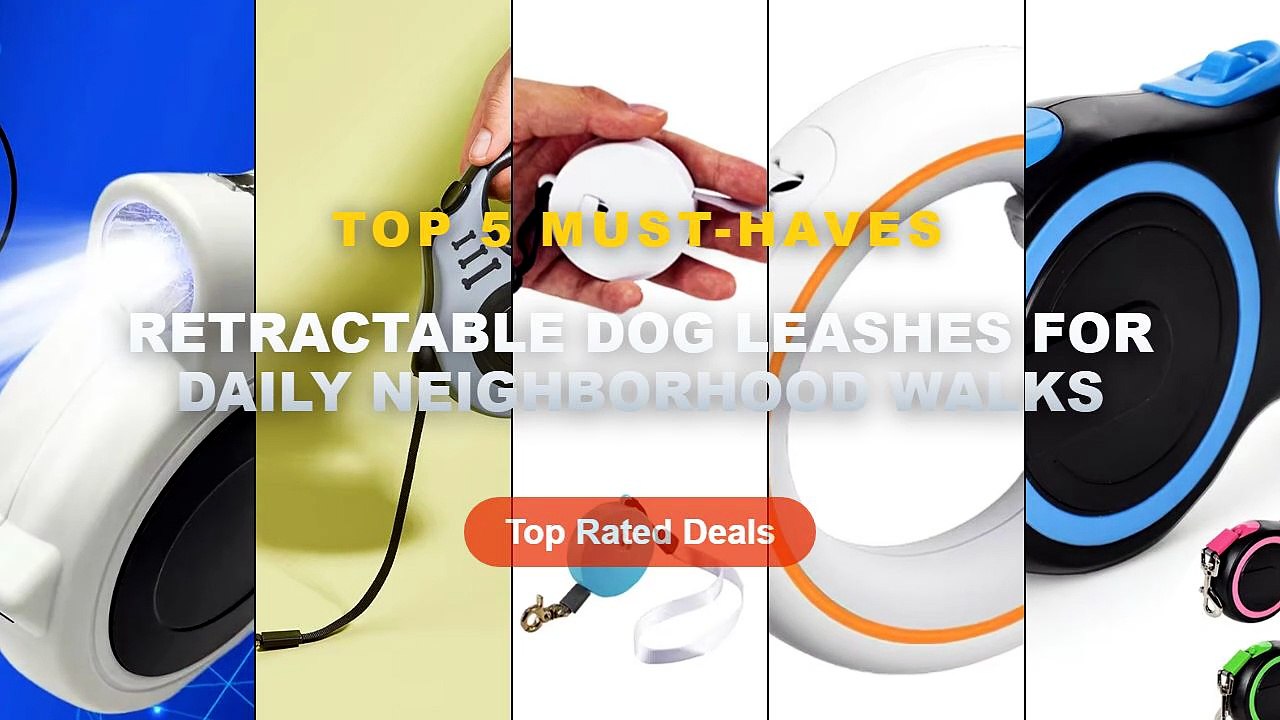 Top 5 Best Retractable Dog Leashes For Daily Neighborhood Walks (Must Have!)