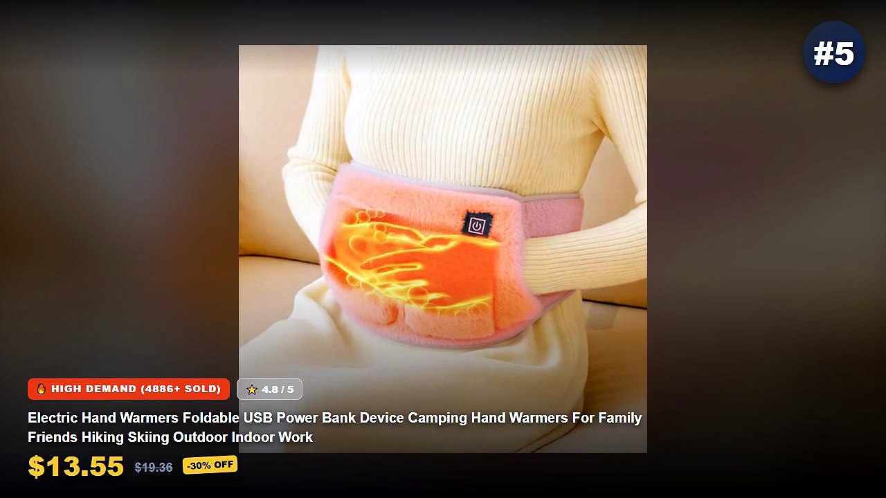 Rechargeable Hand Warmers For Cold Weather Commutes: Top 5 Best Sellers - Electric Hand Warmers Foldable USB Power Bank ...