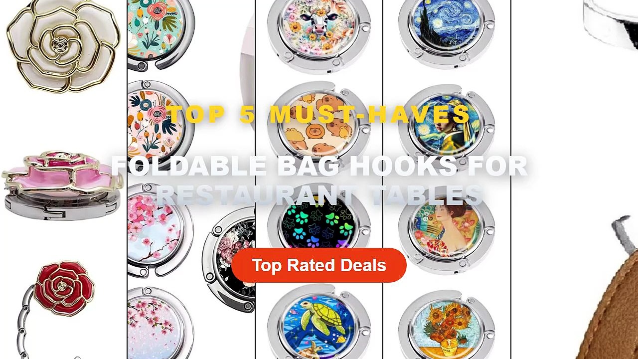 Amazing Foldable Bag Hooks For Restaurant Table...