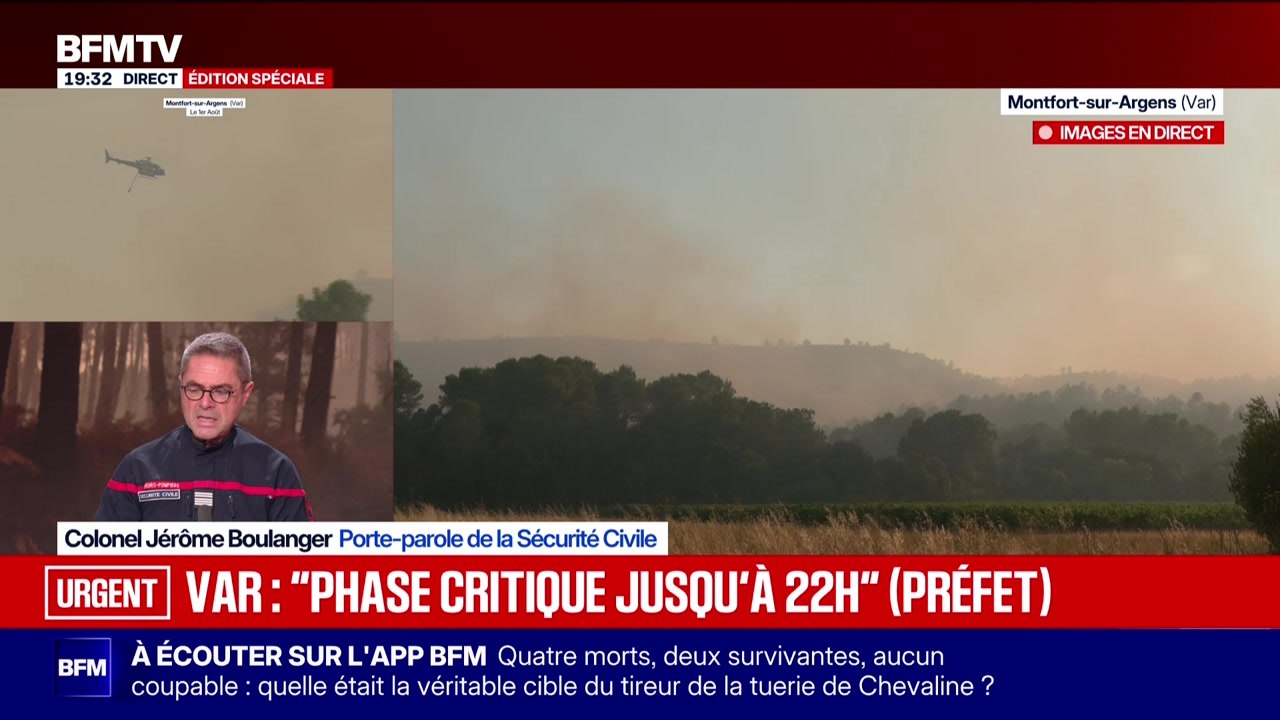 Édition spéciale : Incendie dans le Var, 5 Canadair et 3 Dash déployés - 01/08